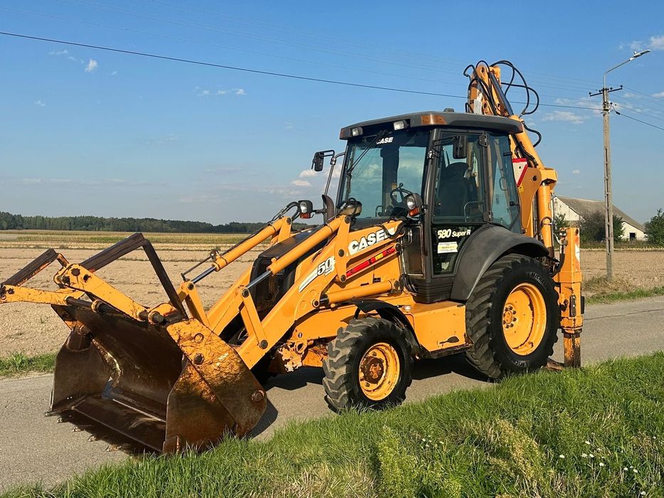 Case 580 SR-4PT~4X4~Dzielona Łyżka ~Teleskop~Widły-Kpl.Łyzek  580 SR-4PT~4X4~Dzielona Łyżka ~Teleskop~JCB 3CX -Kpl.Łyzek