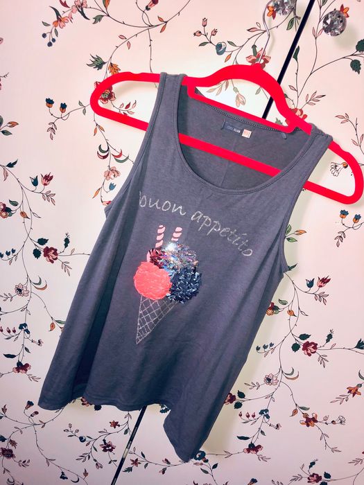 Bluzka bez rekawow tunika 152 cm 13 lat