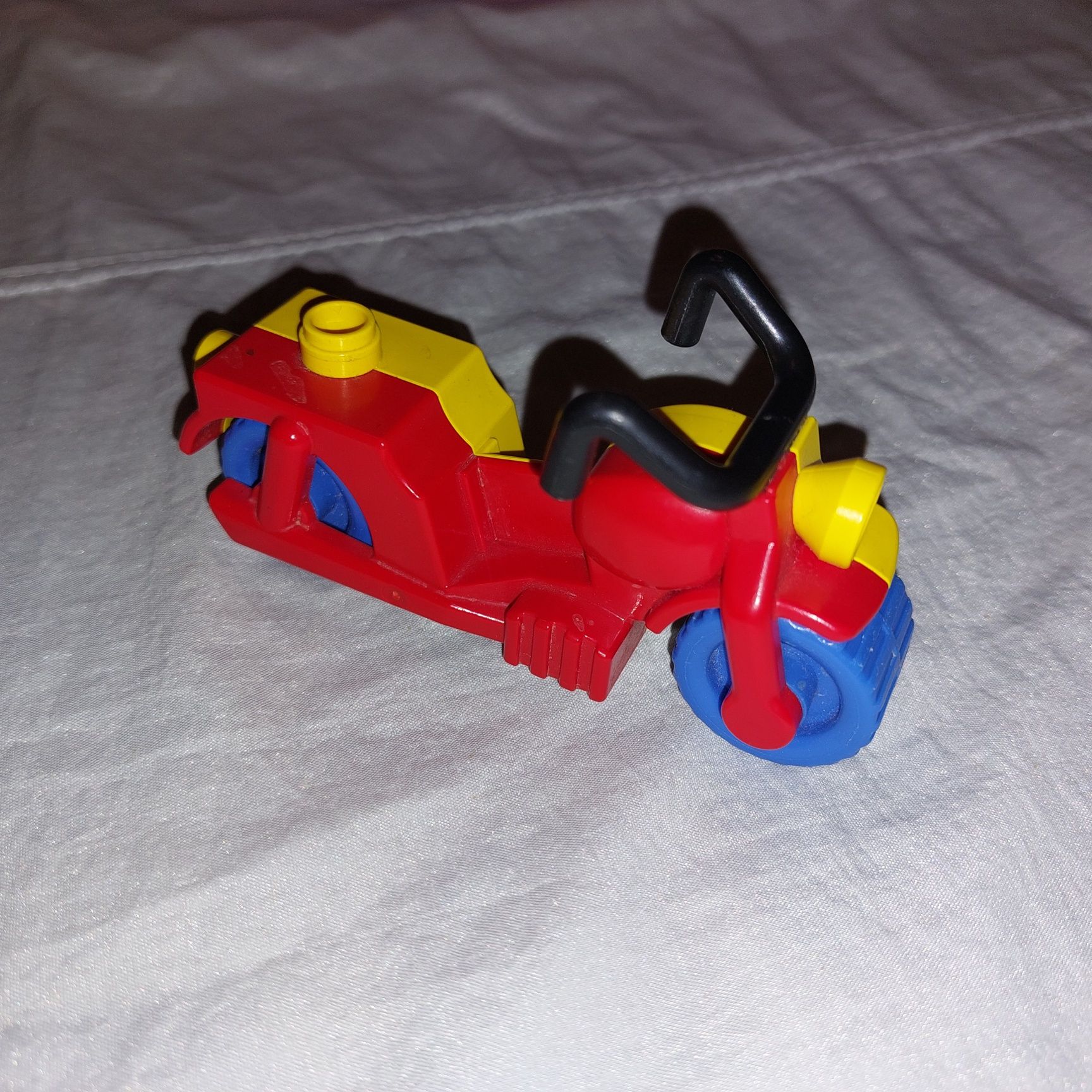 Klocki Lego Duplo motocykl żółto czerwony unikat