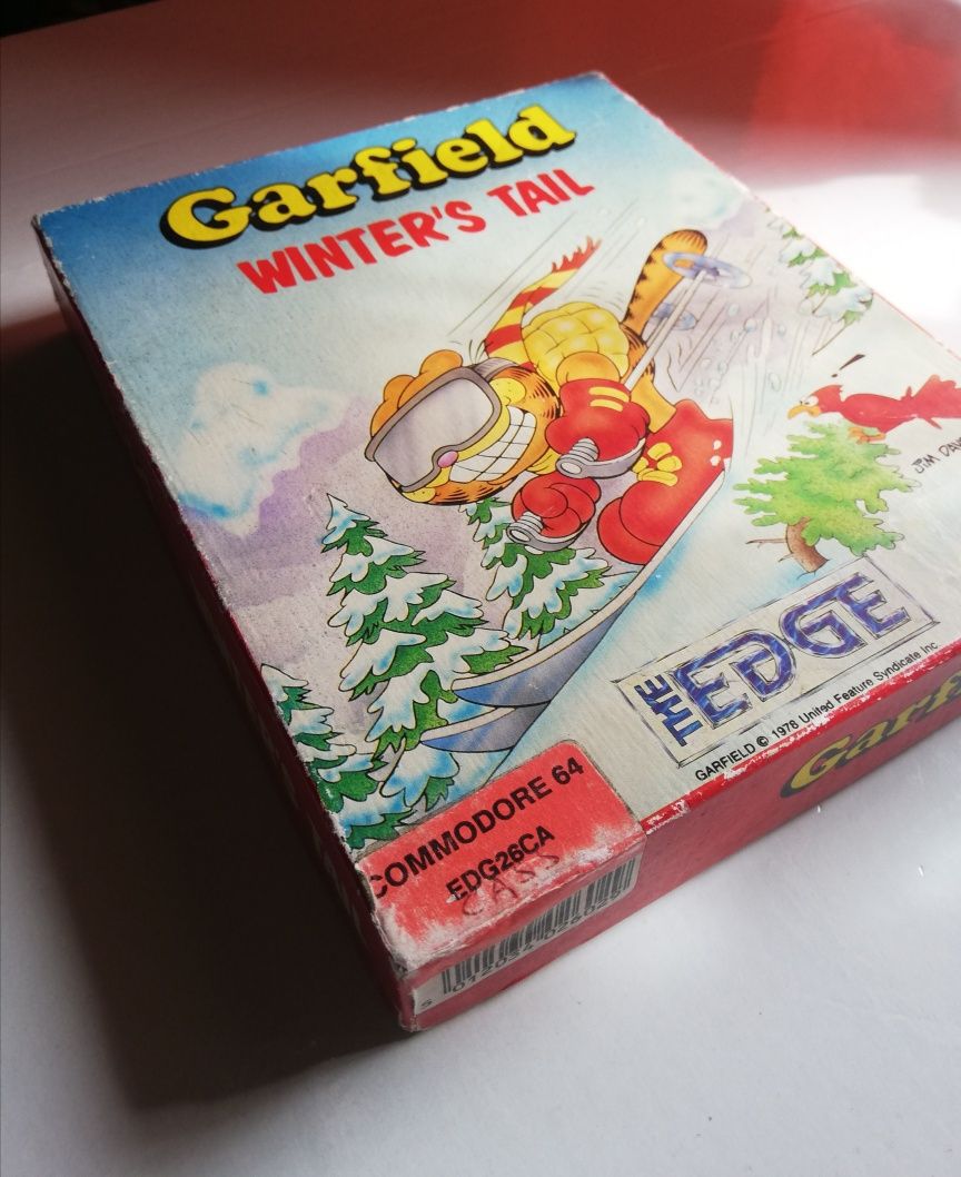 Pudełko po grze c 64 garfield