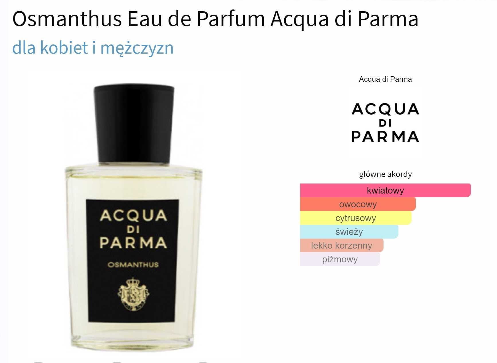 Acqua Di Parma Osmanthus 100 ml nowe oryginalne