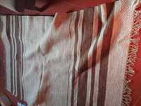 tapete de sala, carpete,  tons, bege e castanho riscas