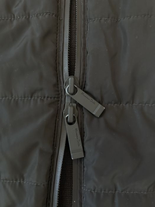 Kurtka męska Massimo Dutti Extrafine Cotton brązowa/szara