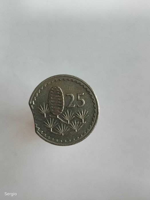 Moeda de 25 milhas de Chipre, 1978 (erro) Лот 227