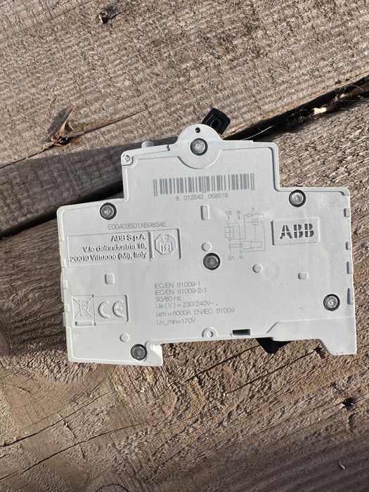 Диференціальний автомат ABB FI/LS-Schalter DS201 C16 A30