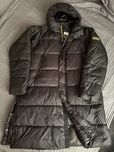 Barbour Hoxton parka black, długi puchowy płaszcz  r. XXL nowy z metką