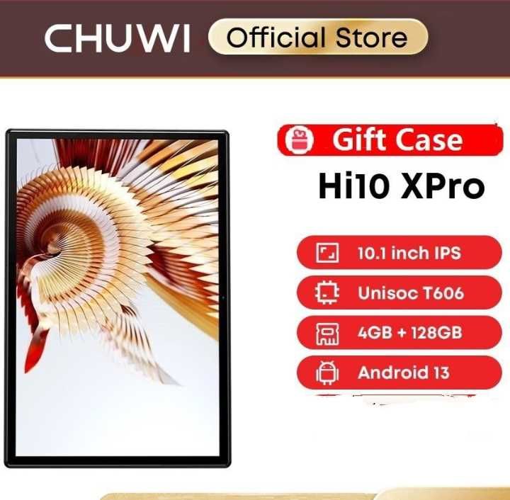 Планшет Chuwi Hi 10X pro 4+(4)/128гб,10,1"Tiger606,Android 13. 4G-2sim