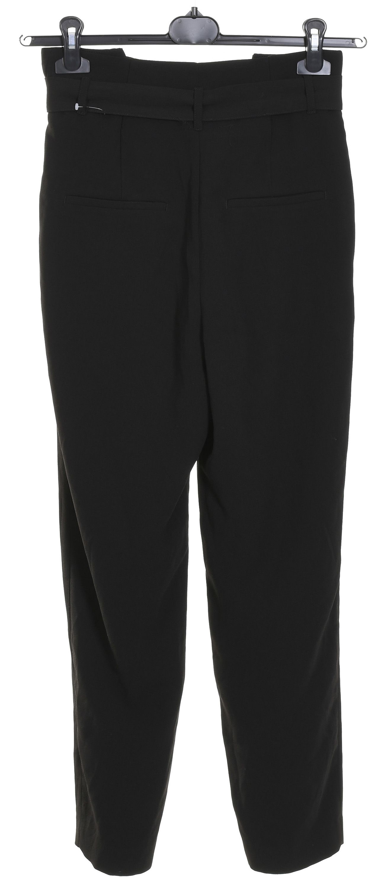 H&M eleganckie czarne spodnie damskie z zaszewkami wysoki stan r. 34