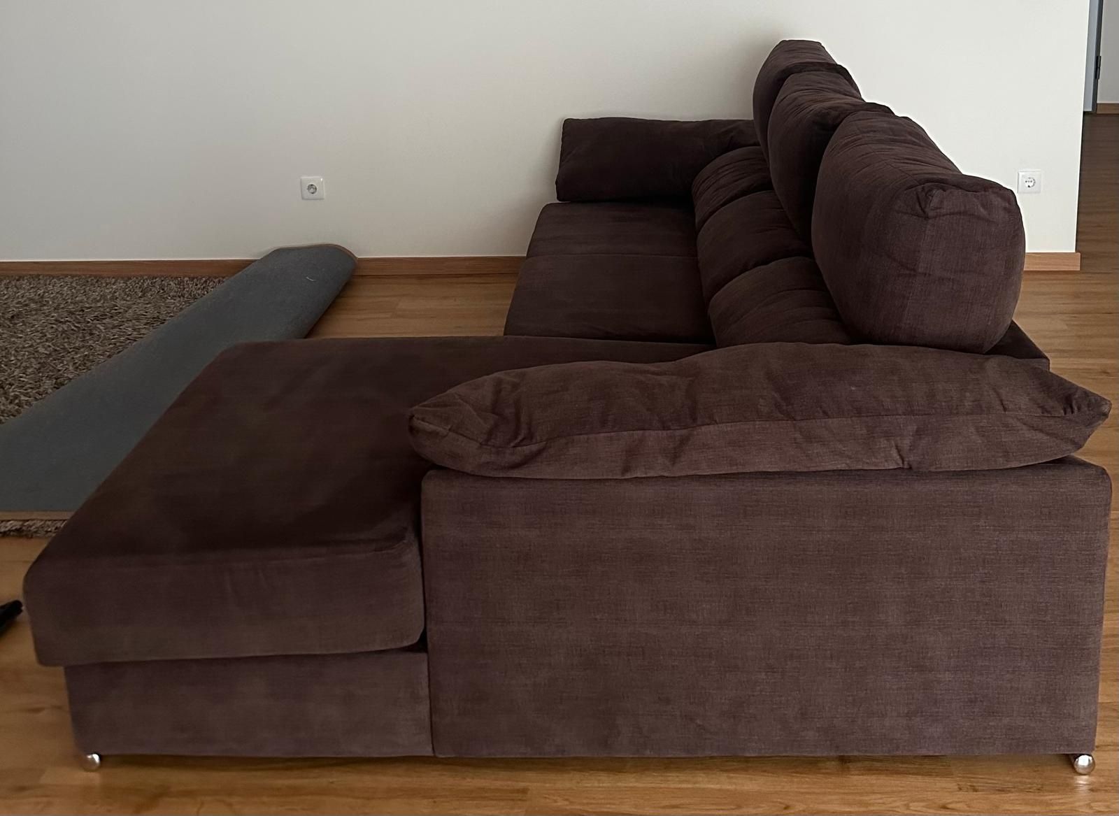 Sofa com chaise long 3 lugares