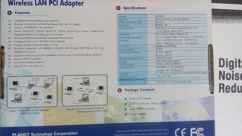 Planet WL-8305 internet bezprzewodowy