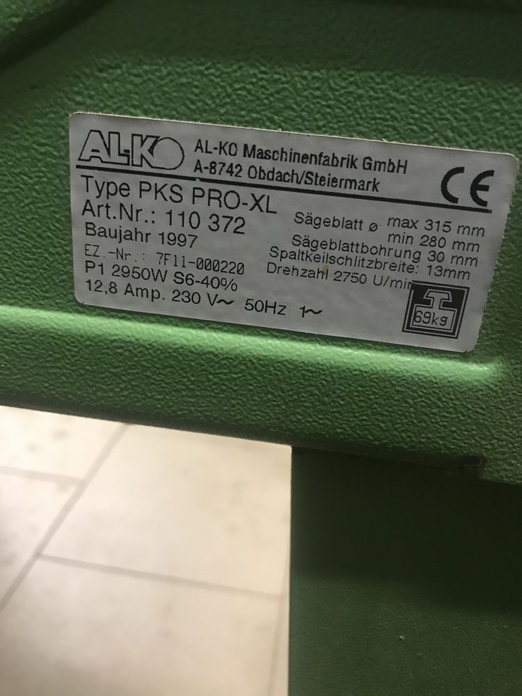 Pila formatowa ALKO PRO XL 3 kw 230v Szczytno