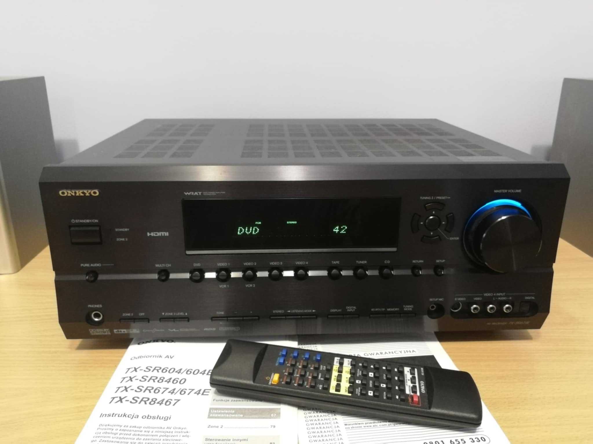 Amplituner ONKYO TX-SR674 ! Jubileuszowy Model ! Hi-End Optyk ! Pilot