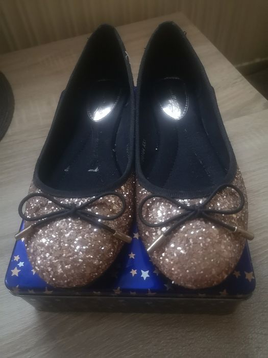 Złote balerinki rozm. 38