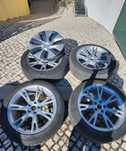 Jantes TESLA raio 19 com pneu novo e sensores