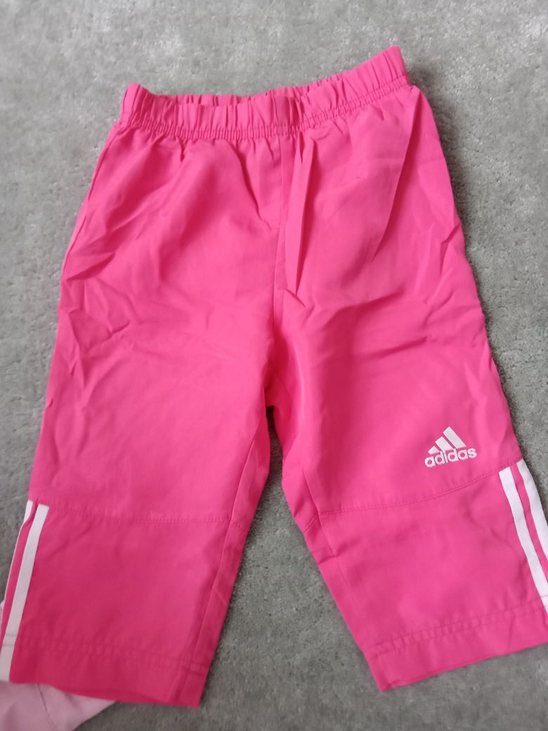 Zestaw dresy Adidas, kurtka, spódniczka 74/80