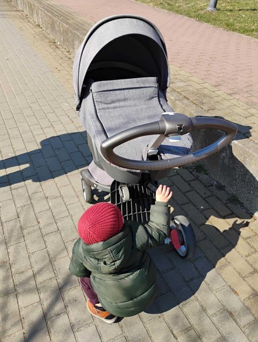 Wózek Stokke Xplory, spacerówka, gondola, adaptery, 2 w 1