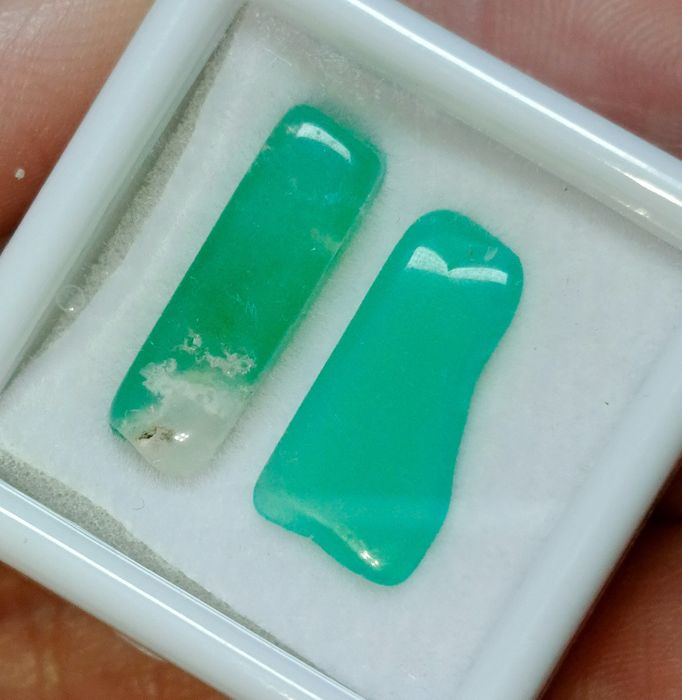 Chryzopraz Australia szlachetny kamień minerał