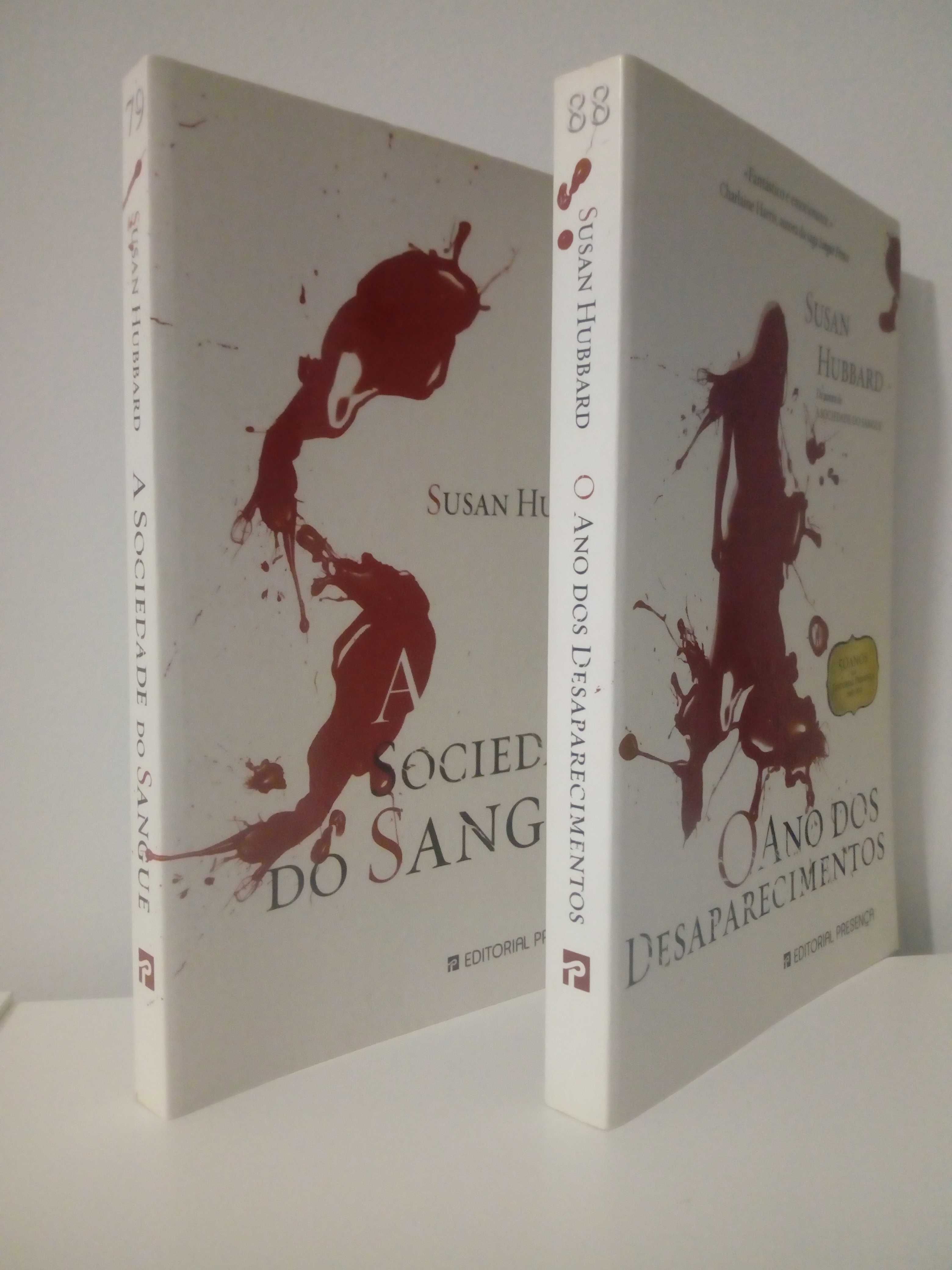 Livros "A sociedade do sangue" e "O ano dos desaparecimentos"