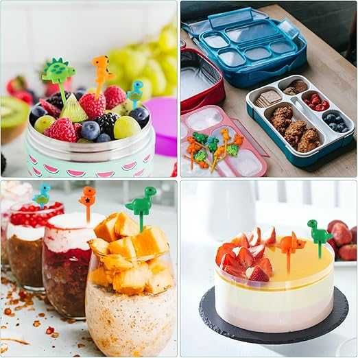 Plastikowe dekoracyjne wykałaczki dla dzieci x 6sztuk