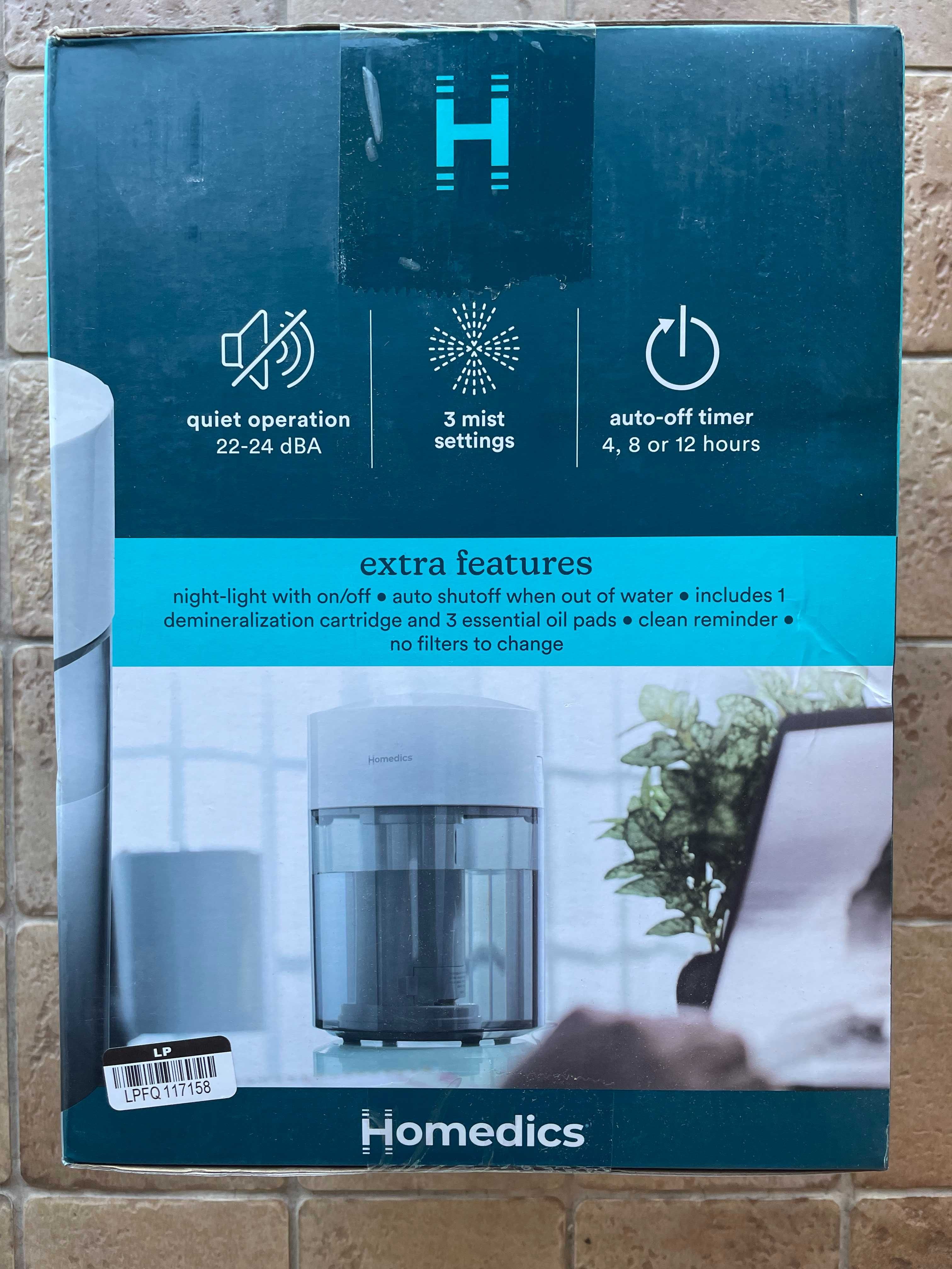 Увлажнитель воздуха HoMedics Total Comfort UV-C, новый.
