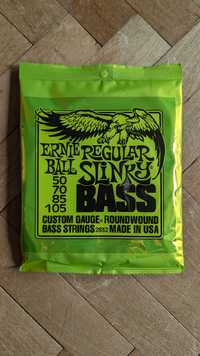 Struny do basu gitary basowej Ernie Ball Slinky Regular Bass