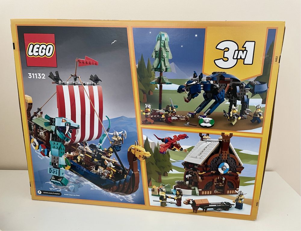 Lego 31132 Statek Wikingów i Wąż z Midgardu (Creator 3w1)