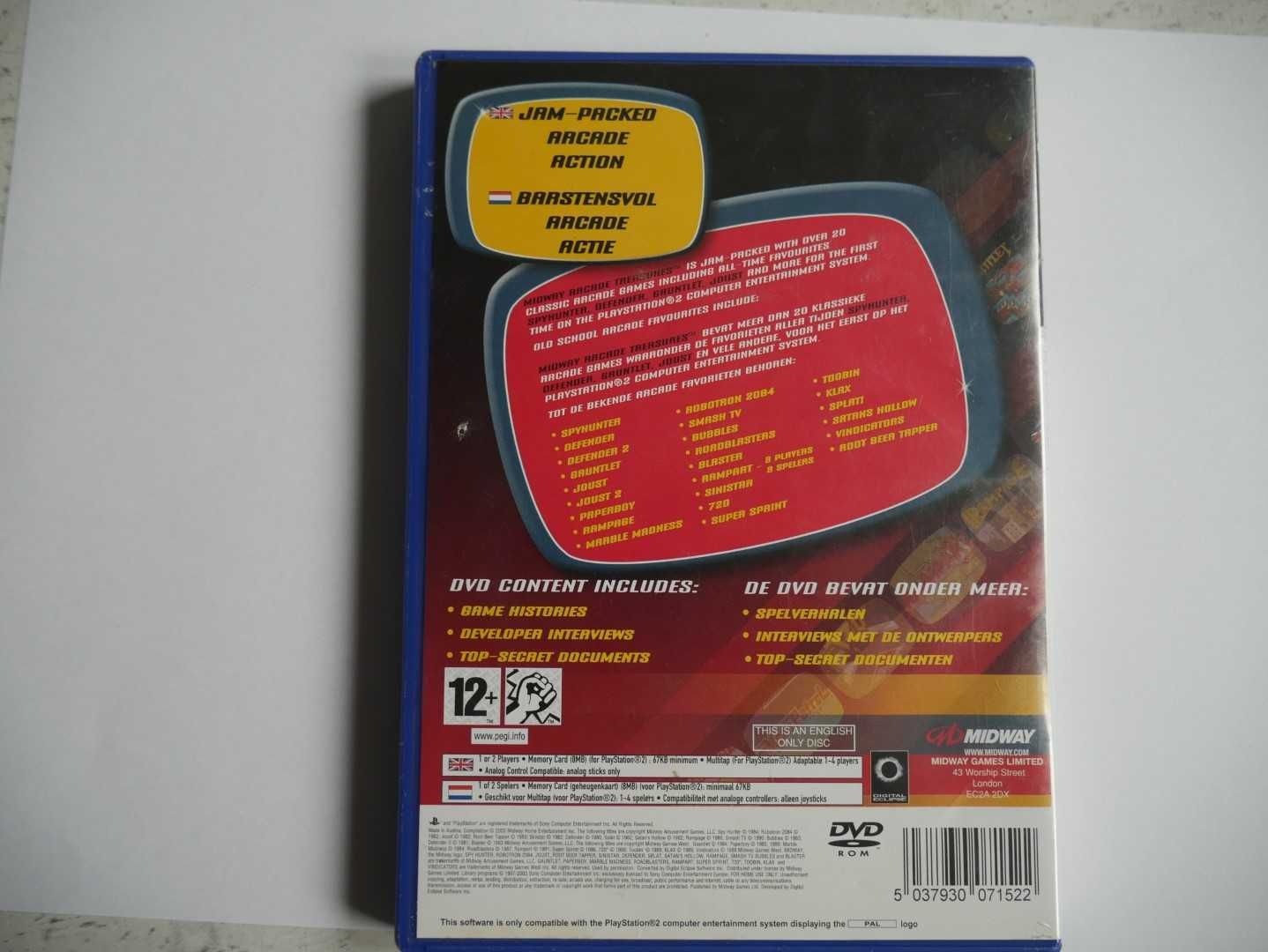ps2 midway arcade treasures retro