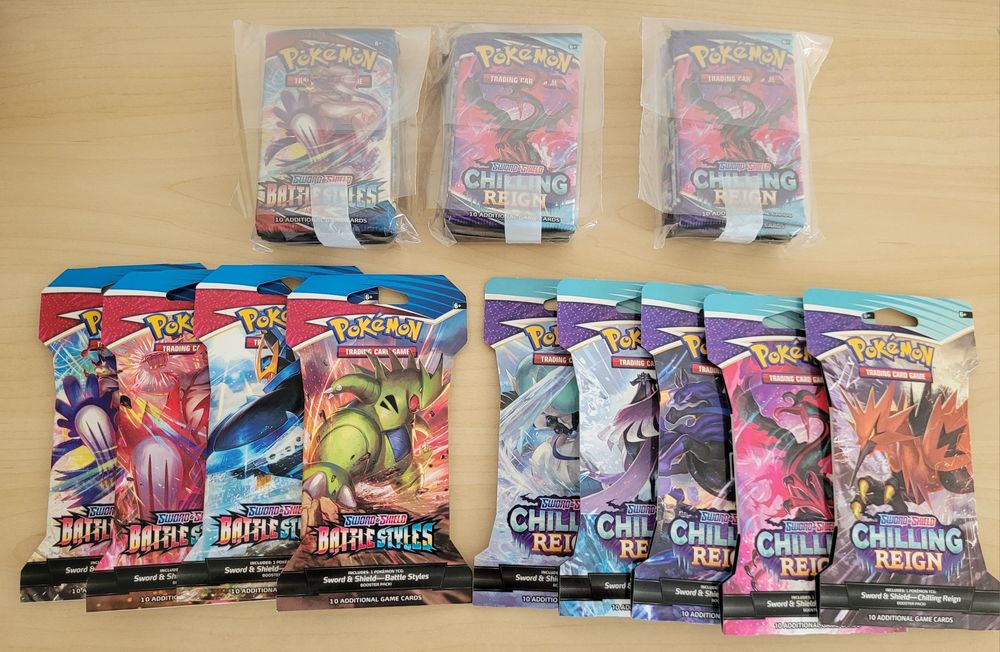 Pokémon Battle Styles / Chilling Reing - Booster - Todas as Artworks