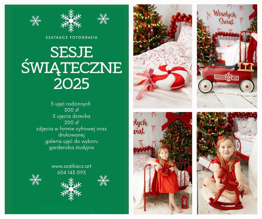 Sesja Świąteczna 2025 Śląsk Chorzów SzaTkacz fotografia