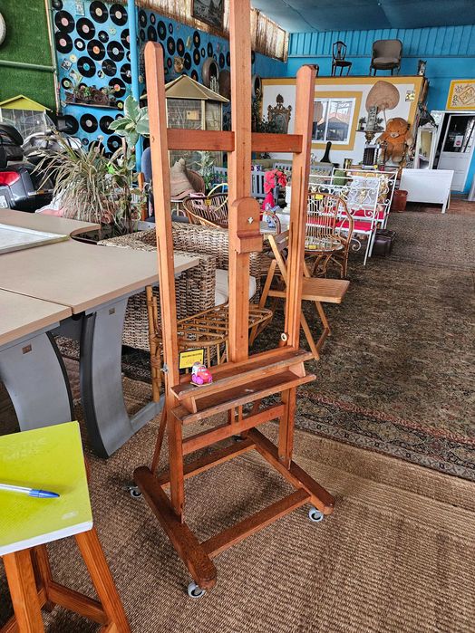 Cavalete de pintura em madeira - Bom estado geral