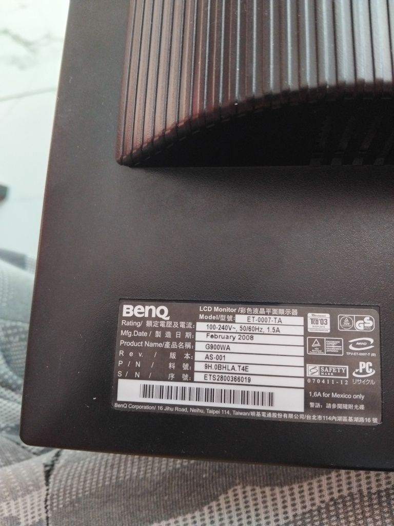 Monitor BENQ 19"