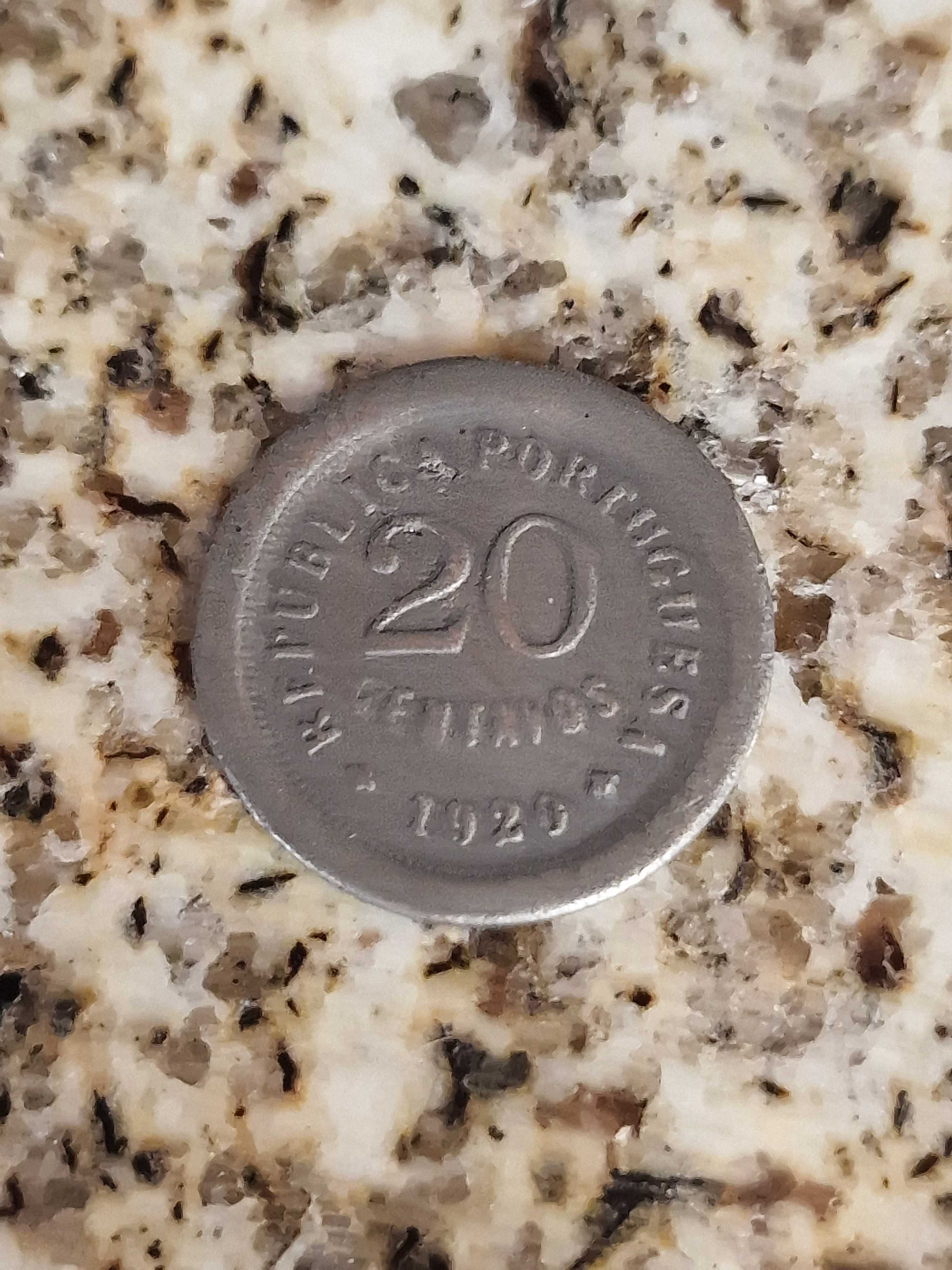 Moeda de 20 centavos de 1920