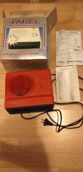 Termowentylator Mini FAREL Farelka OW-3 pudełko, gwarancja stan bdb