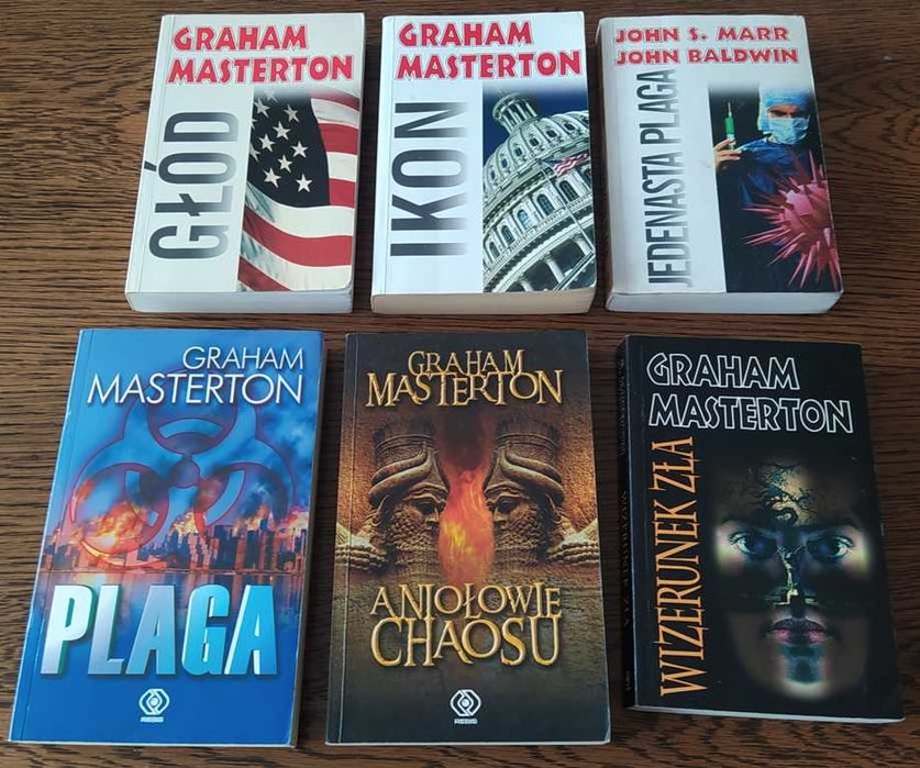 Graham MASTERTON - zestaw 5 tytułów + gratis