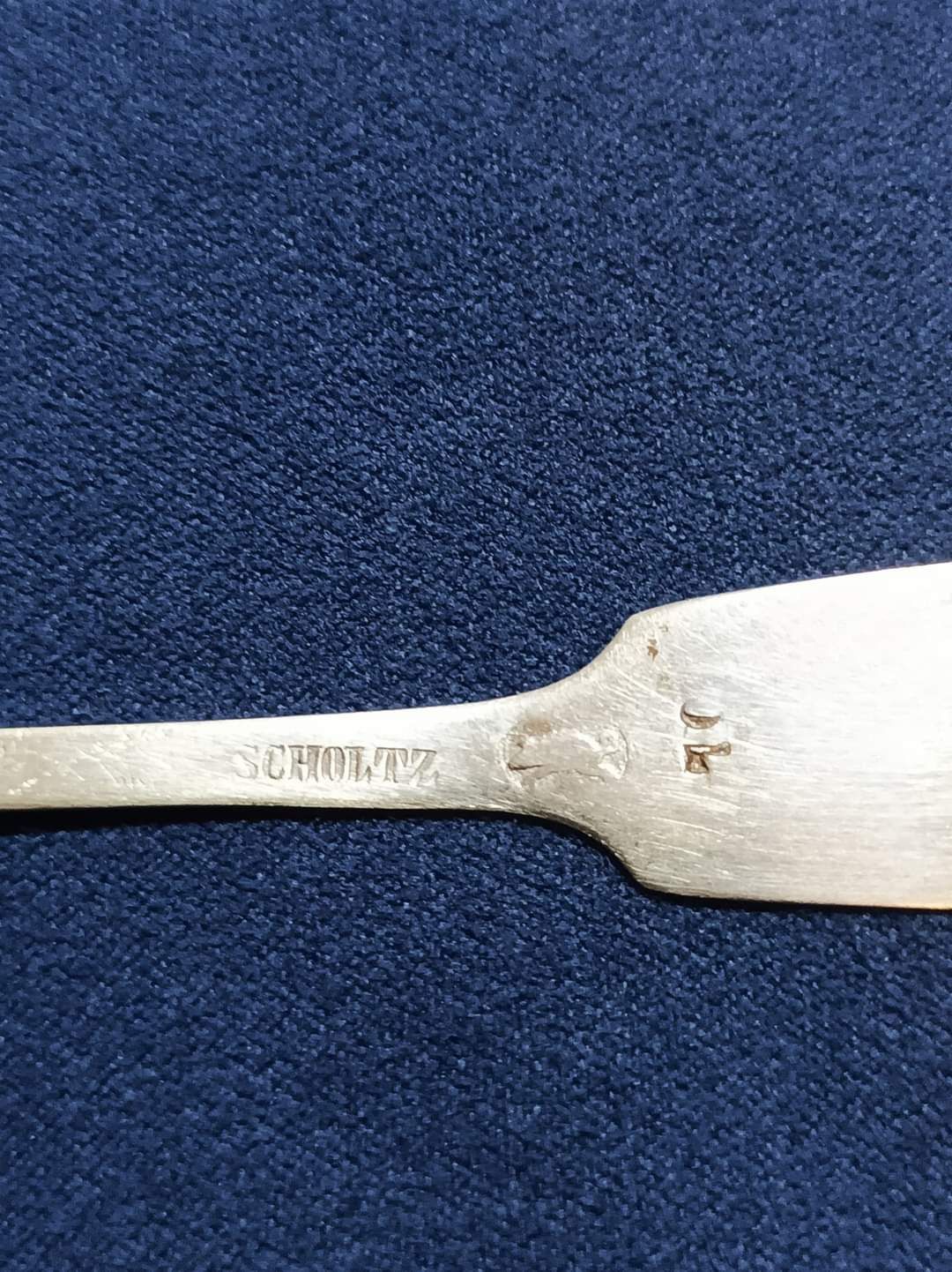 Srebrna łyżeczka z 1850r