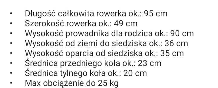 Rowerek trójkołowy Eco Trike