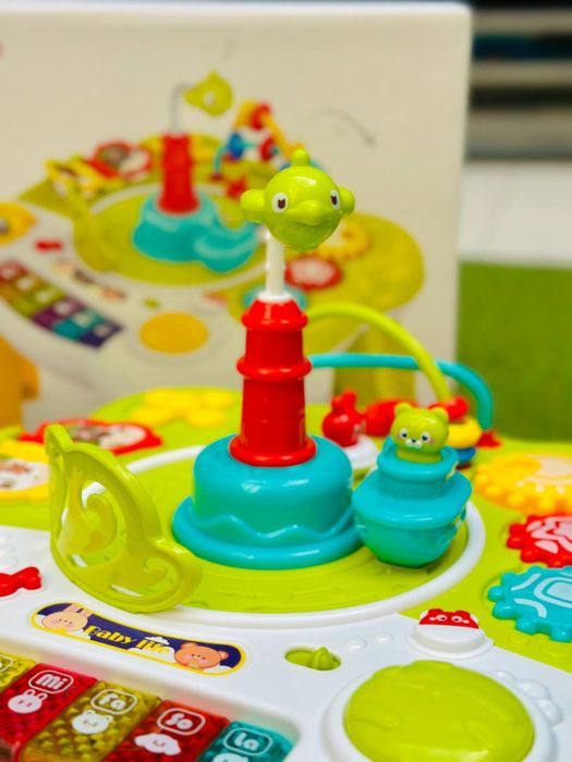 Інтерактивний розвиваючий столик (піаніно, човен, рухомі деталі)