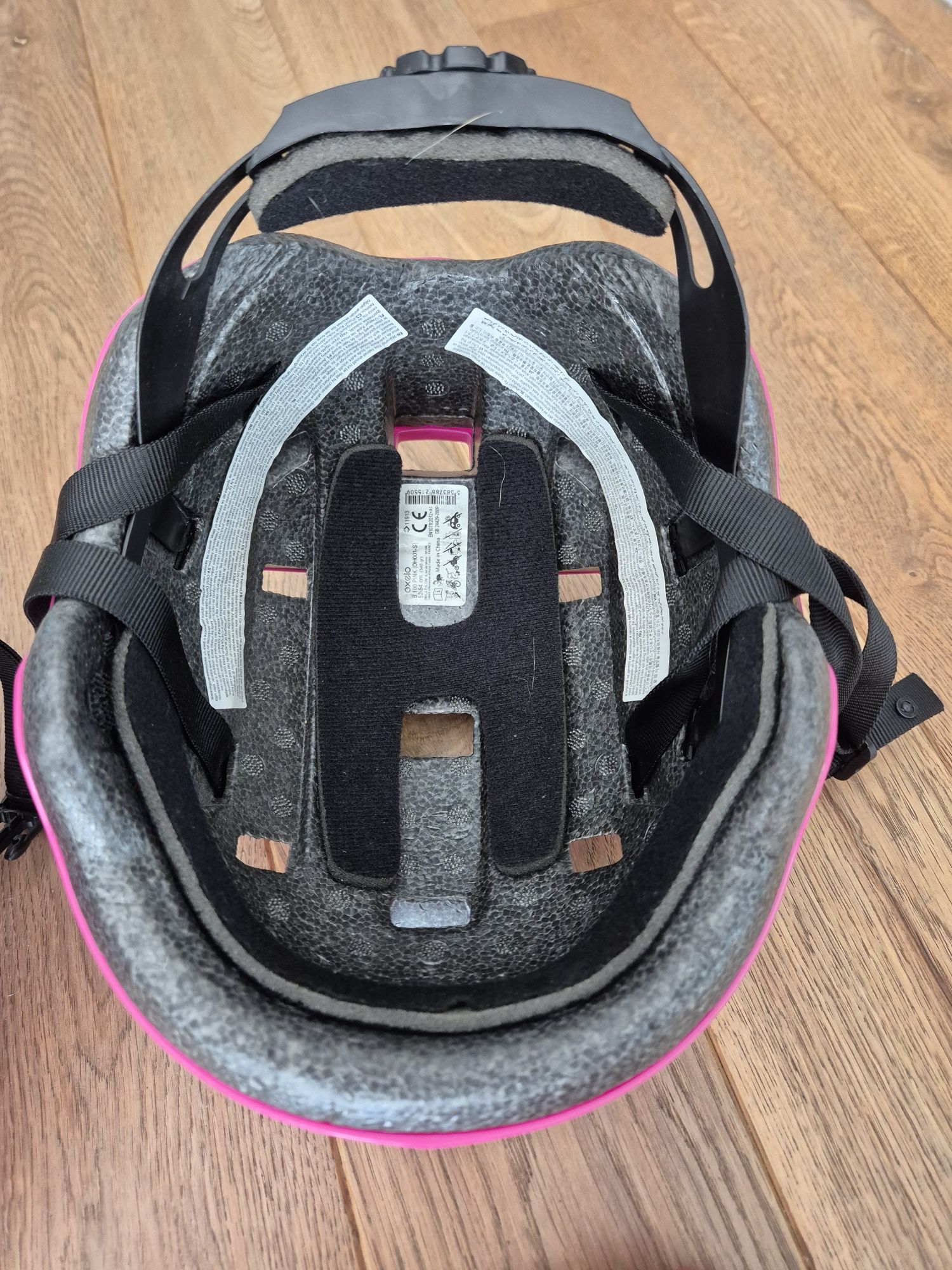 Kask Decathlon Oxelo różowy 52 - 54 cm