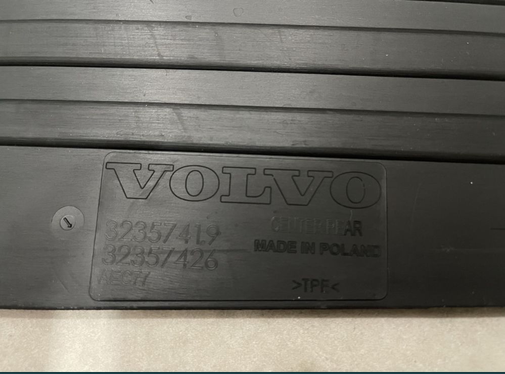 Коврик заднього ряду, коврик тонелю Volvo XC60 2024.