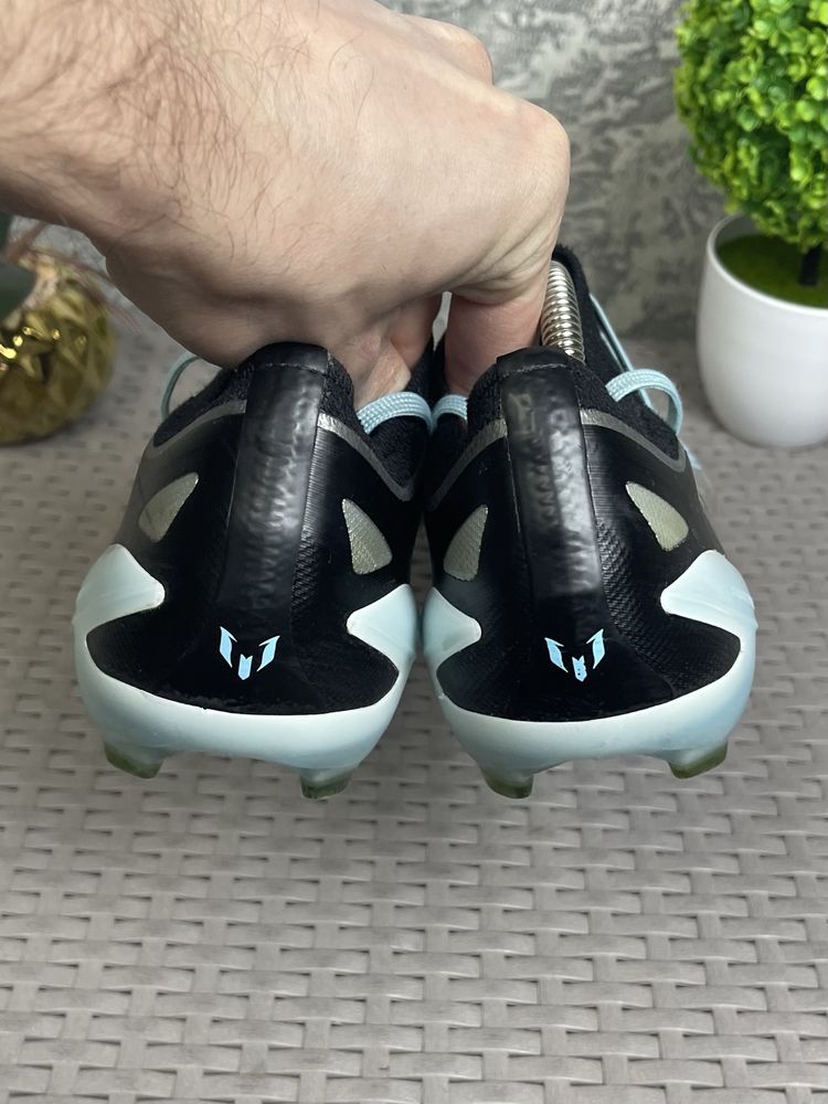 Adidas Messi бутсы 44 размер полупрофи футбольные серые оригинал