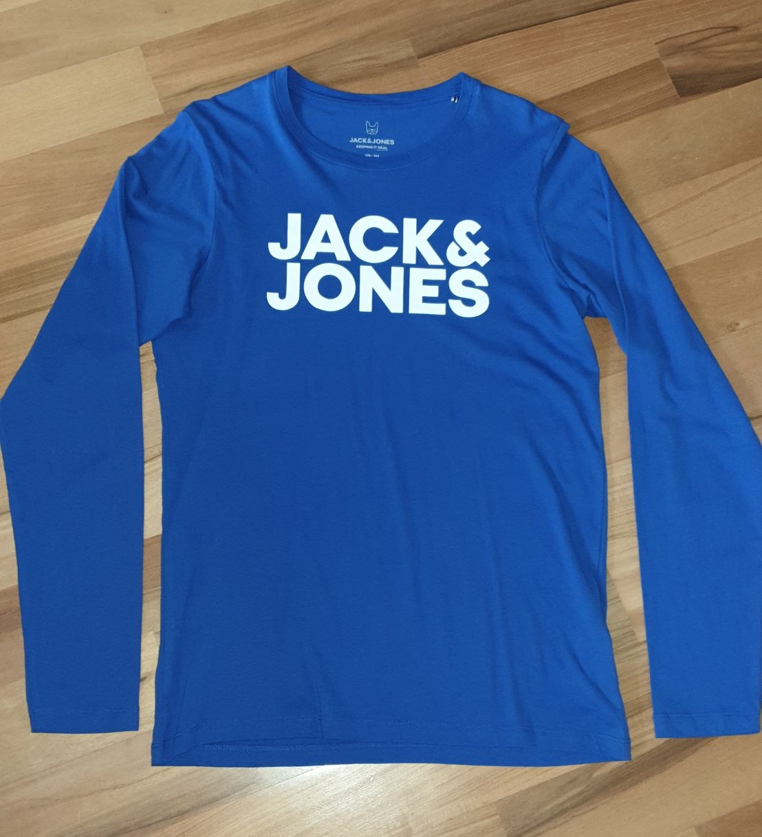 Jack&Jones, niebieska bawełniana bluzka, rozmiar 170/176, jako męski S