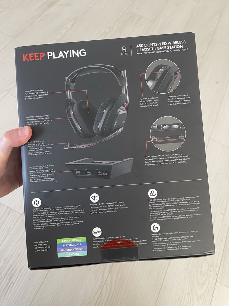 Logitech astro a50 gen5 безпровідні геймерські навушники