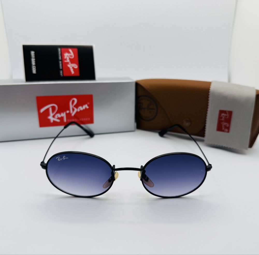 Солнцезащитные очки Ray Ban Oval 3547 Black|Blue Gradient