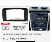 Переходная рамка для андроід магнітоли на volvo s 80 1999-2005года