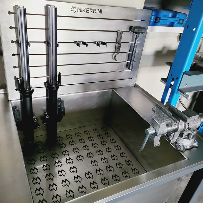 Stół warsztatowy ze zlewem MIKERRINI ST1 | INOX | Dla Mechaników