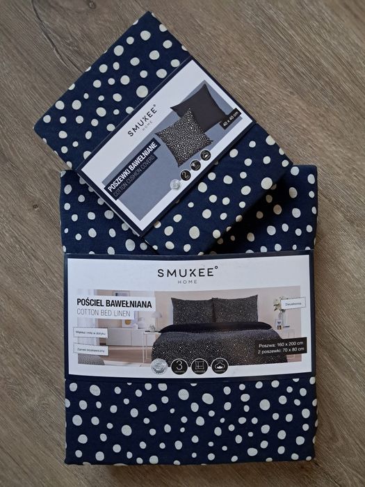 Nowa pościel bawełniana 160x200 + poszewki 40x40