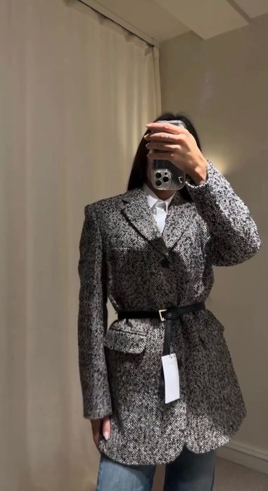 Блейзер Zara з ременем, S