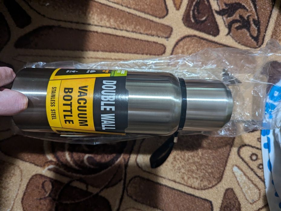 Металевий Термос 500мл 500ml Double Wall термобутилка