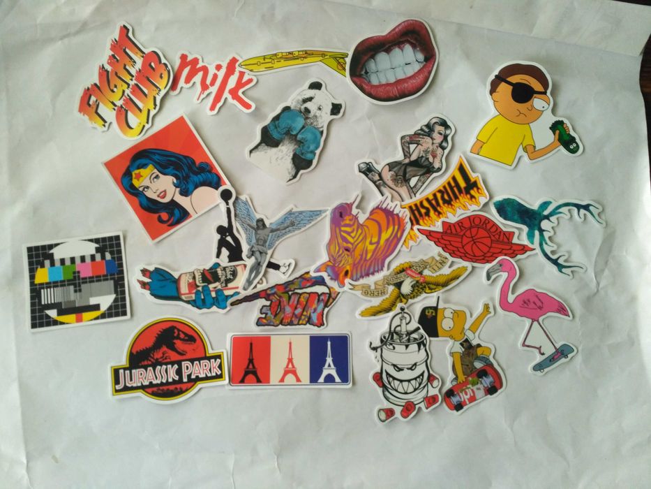 Стікери різні в упаковці 23 штуки