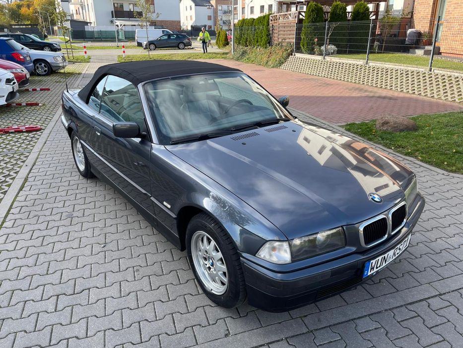 Bmw e36 cabrio 318i Fjordgrau! Klima! Super Stan! 2 wł! 129 tys